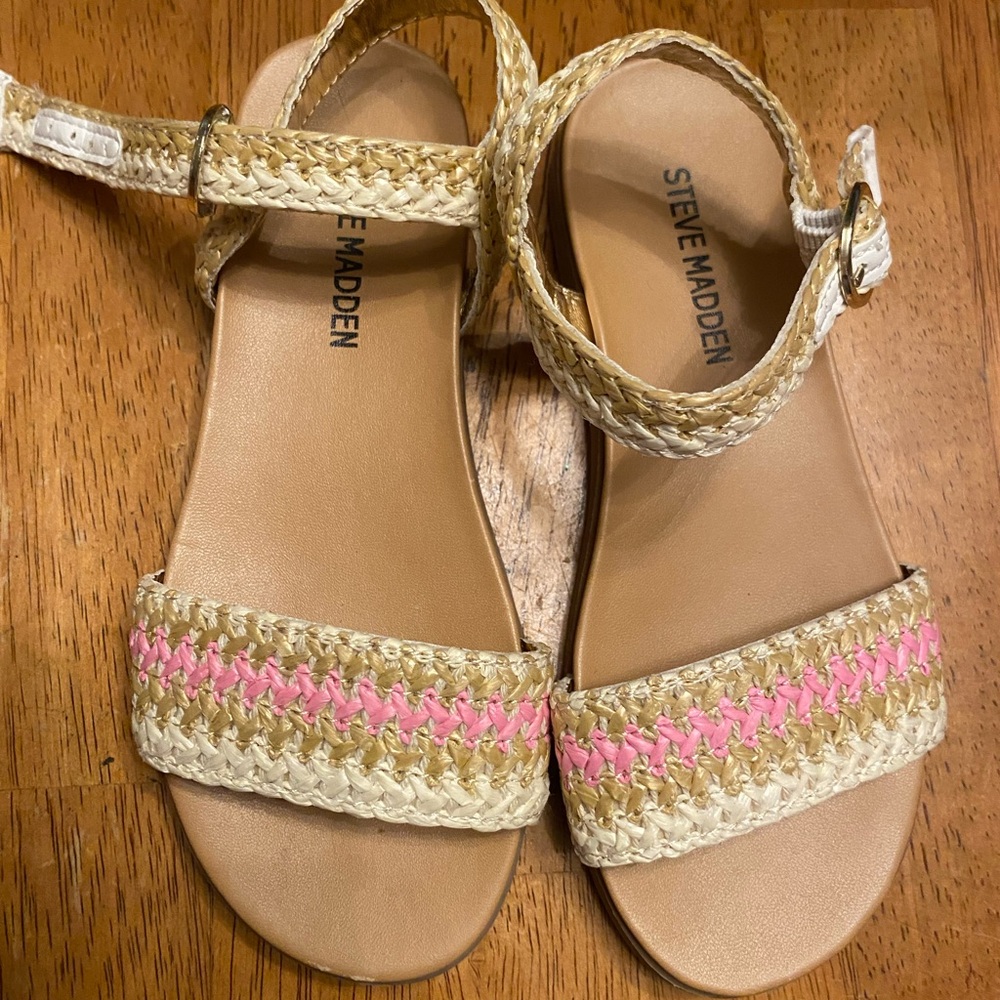 Steve Madden Kids Sandals - Pink and Tan